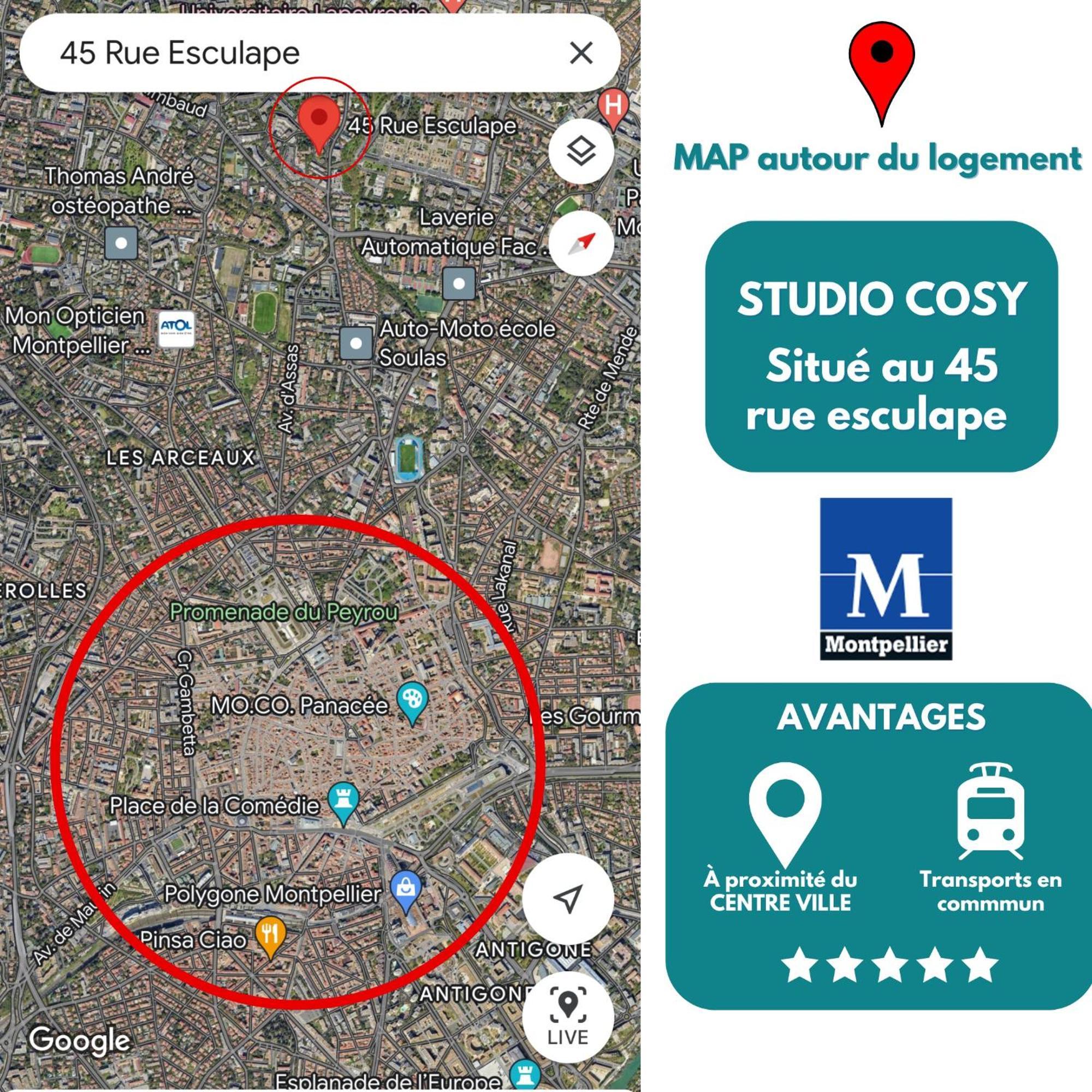 شقة Cosy Studio Hopitaux-Facultes مونبيلييه المظهر الخارجي الصورة